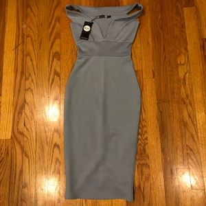 Midi dress open shoulders